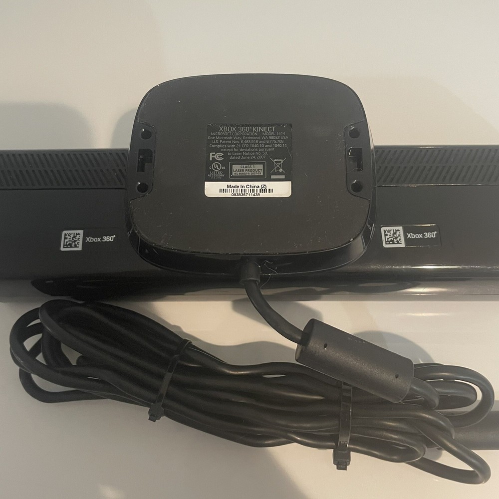 Xbox 360 - Kinect Sensor Bar Model 1414 - Black - Tested & Working!