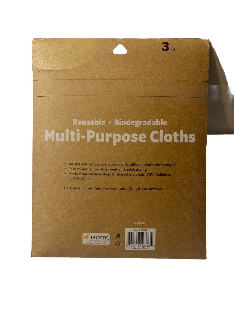 Biosmart Reusable Biodegradable Mutli Purpose Cloths