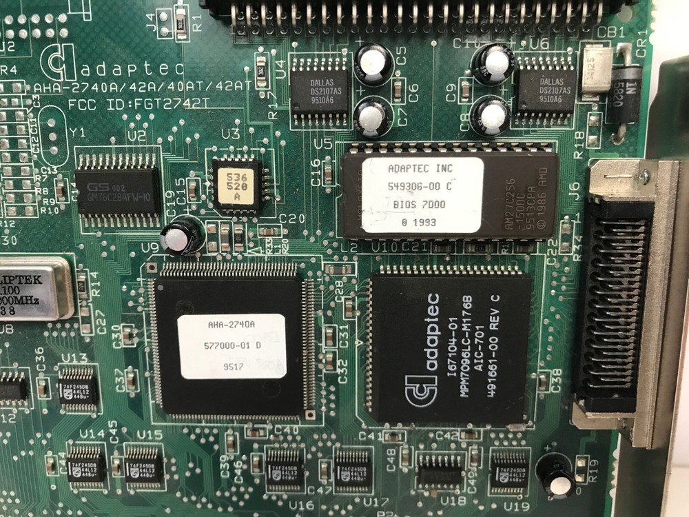 ADAPTEC AHA-2740A EISA SCSI CONTROLLER ADAPTER WITH WARRANTY
