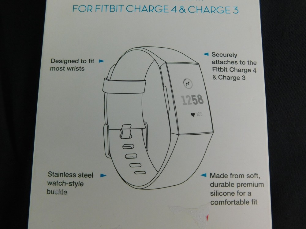 Withit Fitbit Charge 4/3 Bands Blue Black 2-Pack
