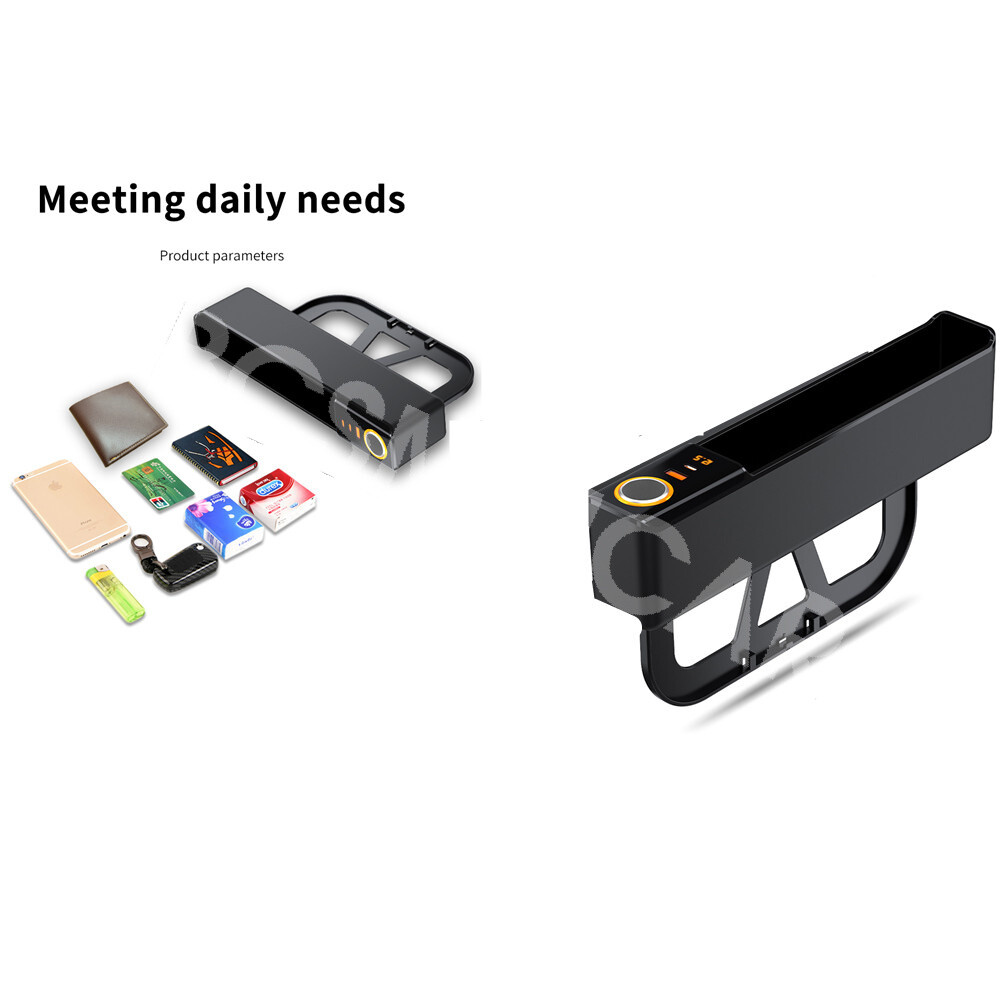Car Storage Box Organizer Rechargeable Phone Charger Cigarette Lighter Socket