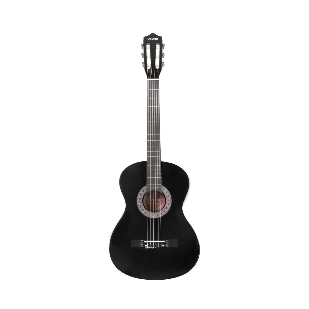 VEVOR Classical Guitar 38 in Guitar Beginner Starter Kit Nylon Strings Black