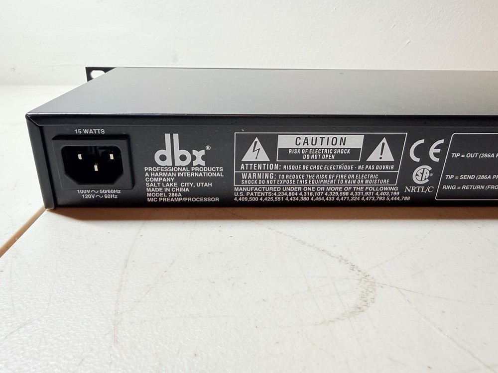 DBX 286a MIC PROCESSOR-COMPRESSOR-EQUALIZER