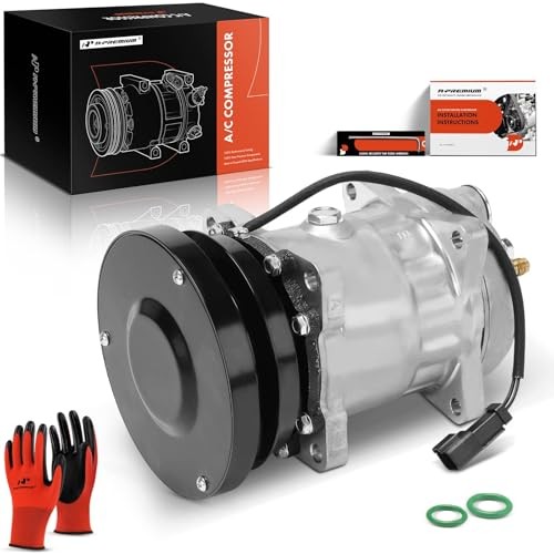 A/C Compressor with Clutch Compatible with Backhoe Loader, Challenger, Track
