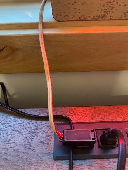 Vintage EXIT Sign Corded Metal Lighted Works