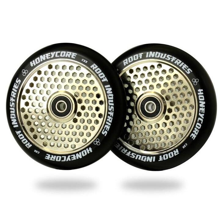 Root Industries HoneyCore Wheels 120mm - Black/Mirror (Pair)