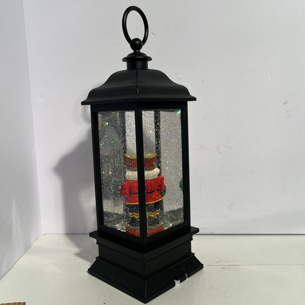Holiday Nutcracker Lighted Water Lantern 11”