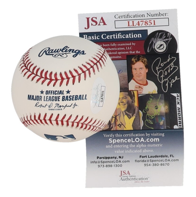 BAYRON LORA-Texas Rangers (Outfielder) Signed OML Baseball (JSA Basic COA)