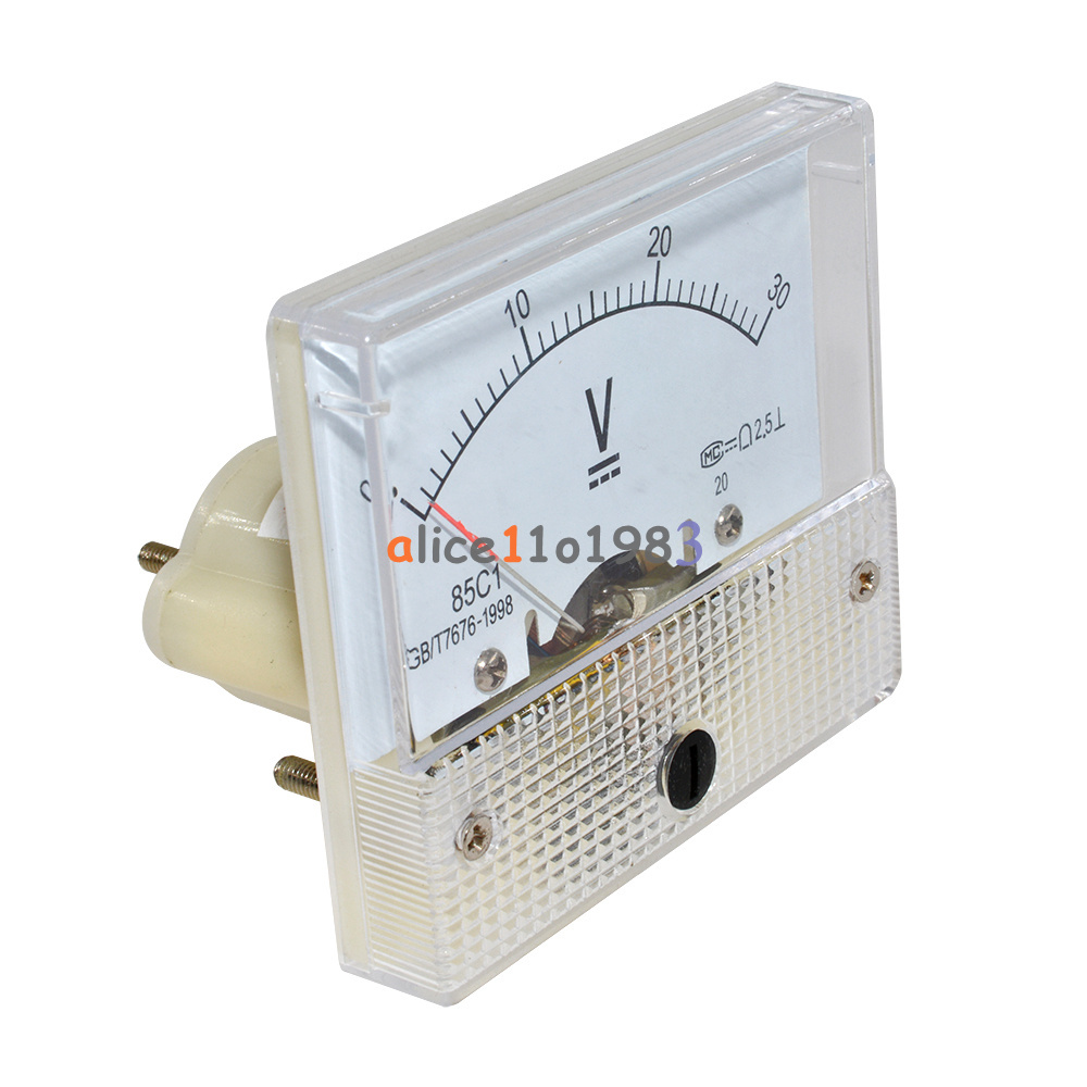 DC 30V Analog Panel Volt Voltage Meter Voltmeter Gauge 85C1 0-30V