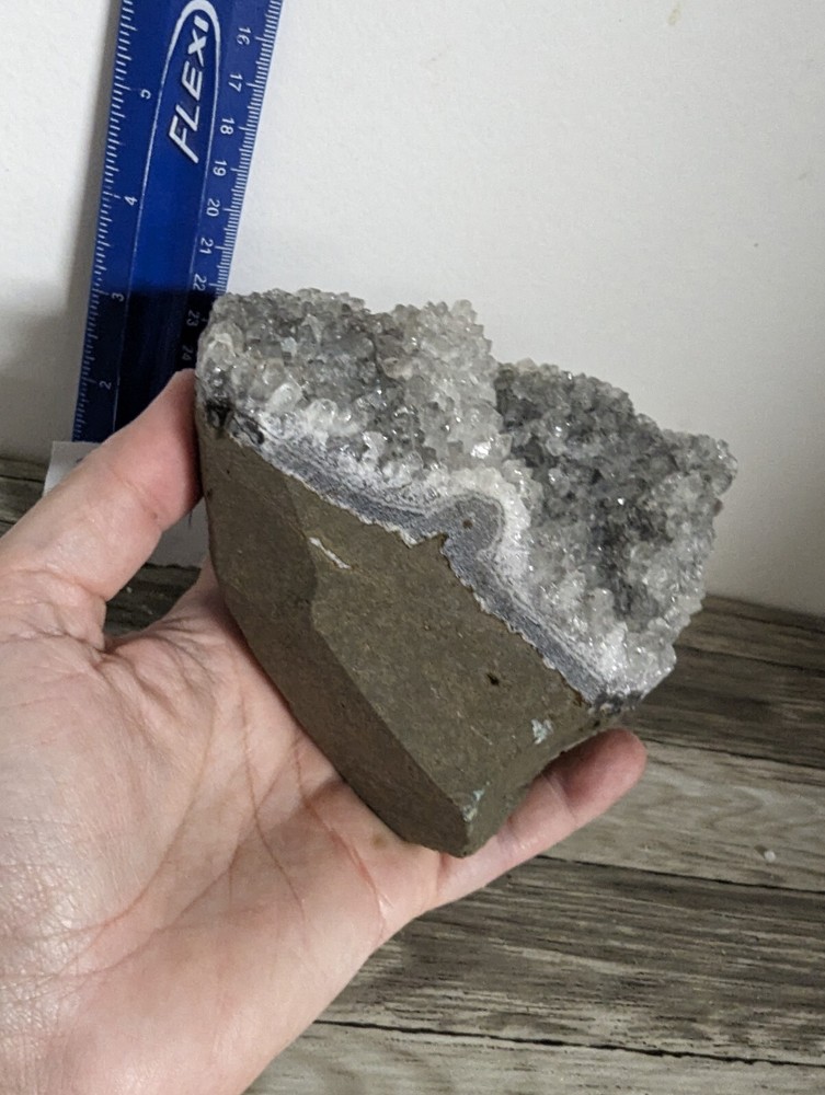 Amethyst standing cut base crystal geode. 2.46 Pounds Lbs Lb