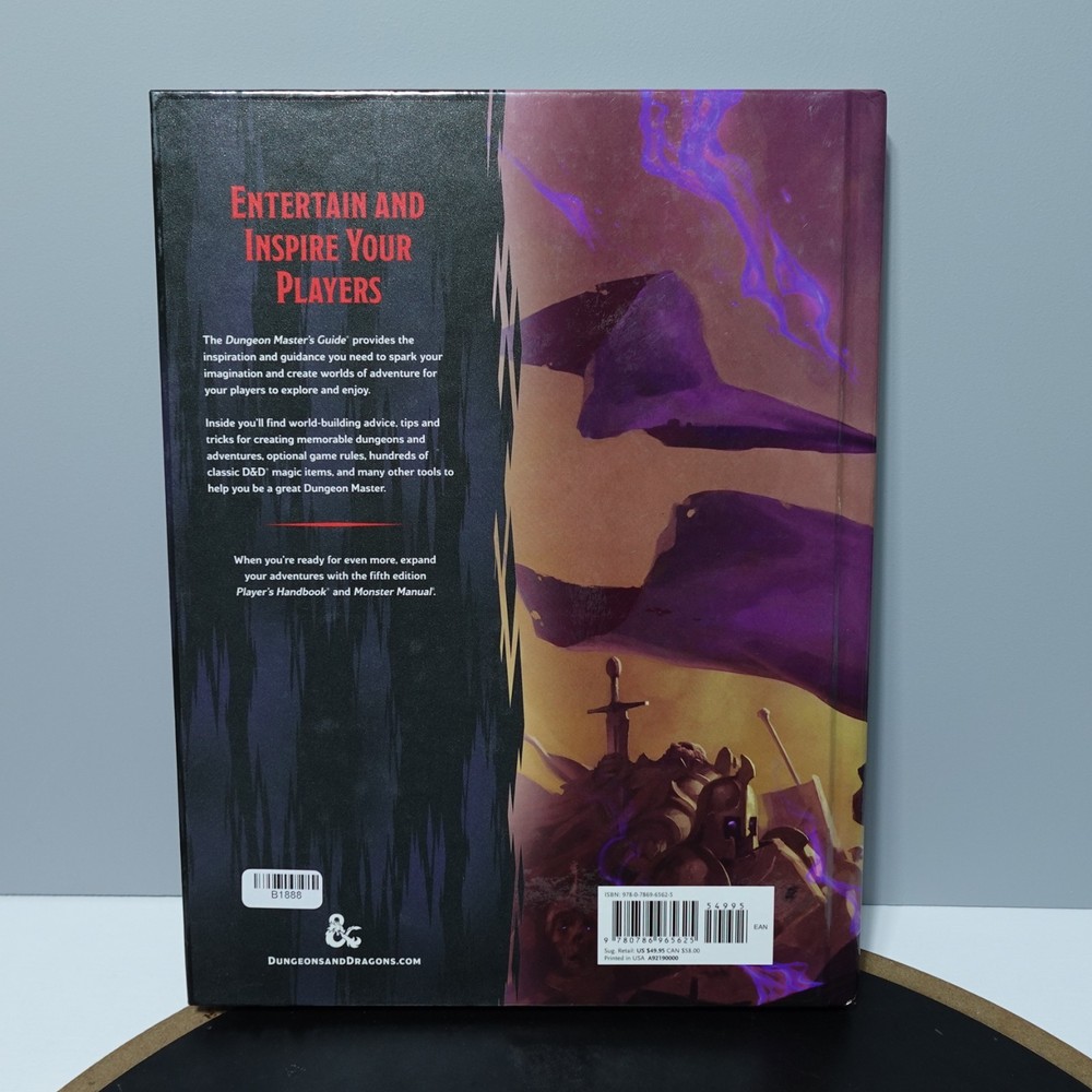 Dungeon Masters Guide 5th Edition 1st Printing With Corrections D&D