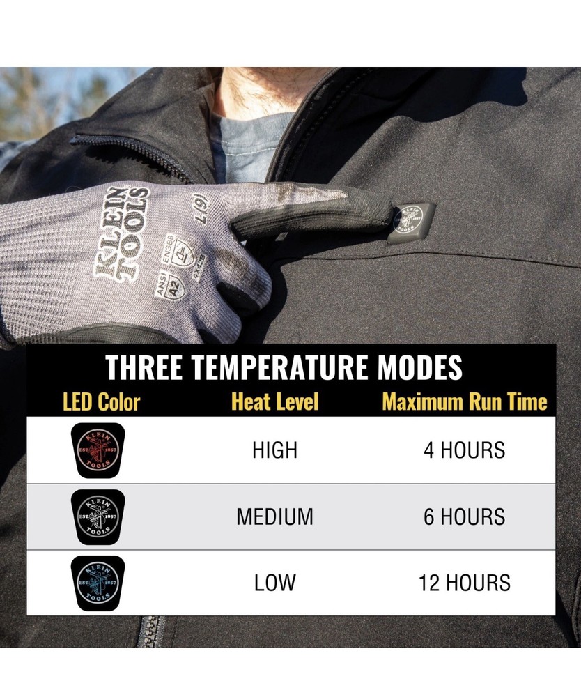 Klein Tools 60953 Heated Base Layer Vest, Medium