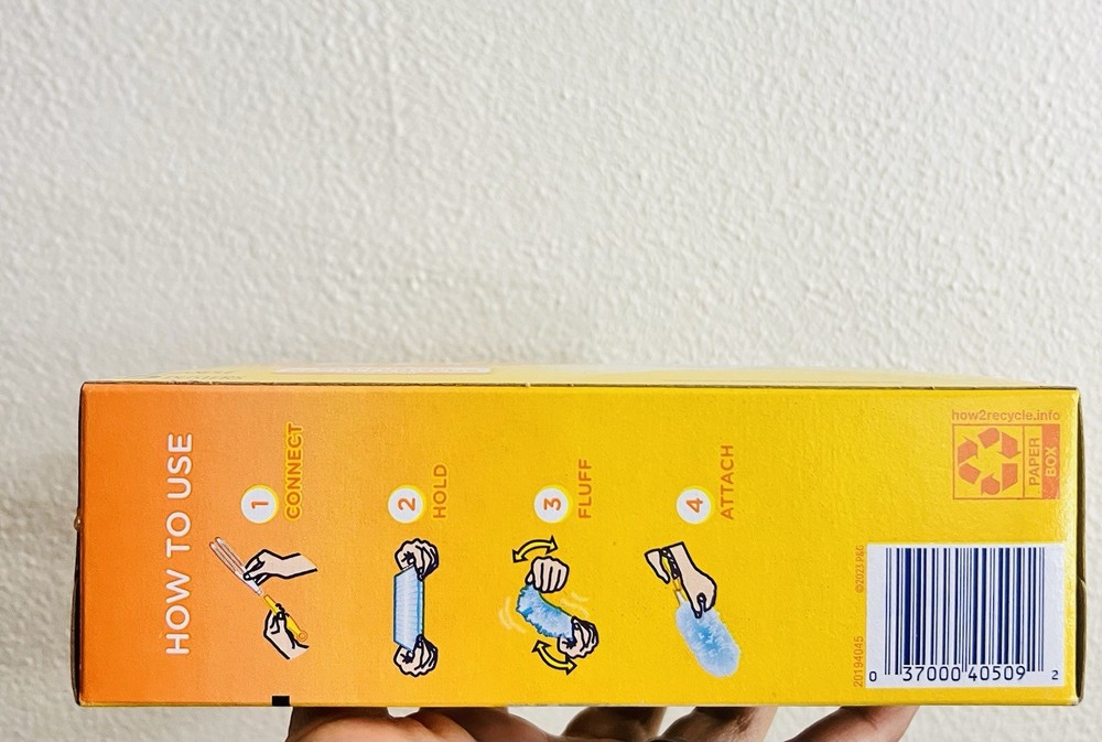 Swiffer Dusters Kit Unscented 1 Handle 5 Microfiber Blue Yellow