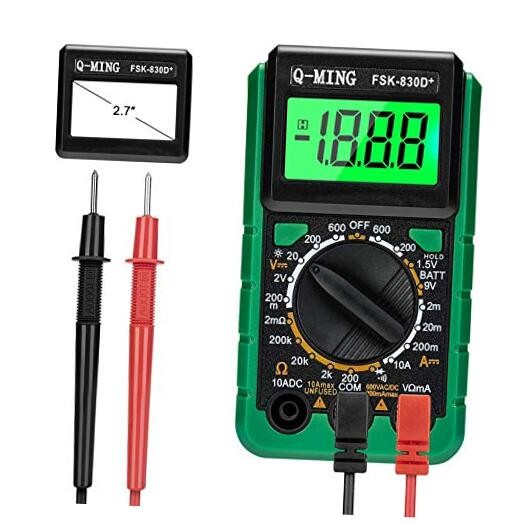 Digital Multimeter, Multi-Function Mini Pocket Size Digital Multimeter with