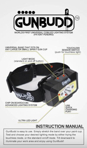 ATOM Mini X9 Spray Gun – Pro Tool With Free GUNBUDD ULTRA LIGHTING SYSTEM!
