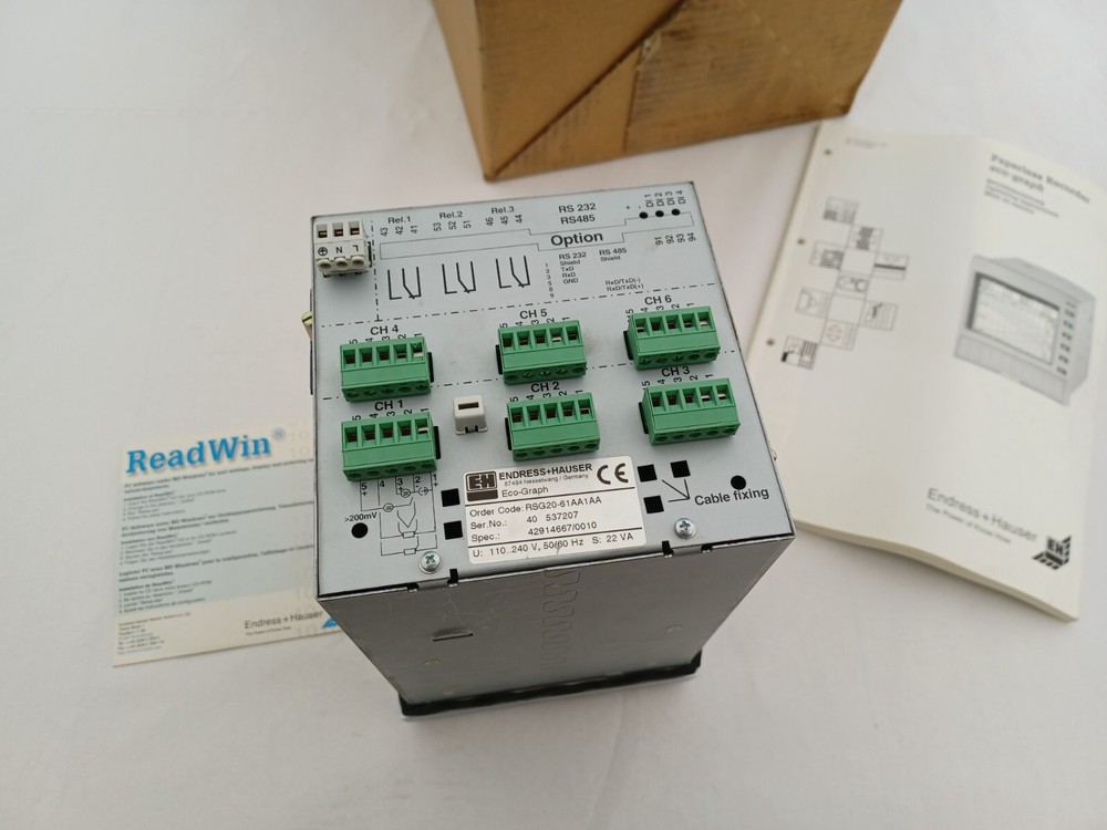 E+H Endress + Hauser Daten- Loger Eco-Graph RSG20-61AA1AA