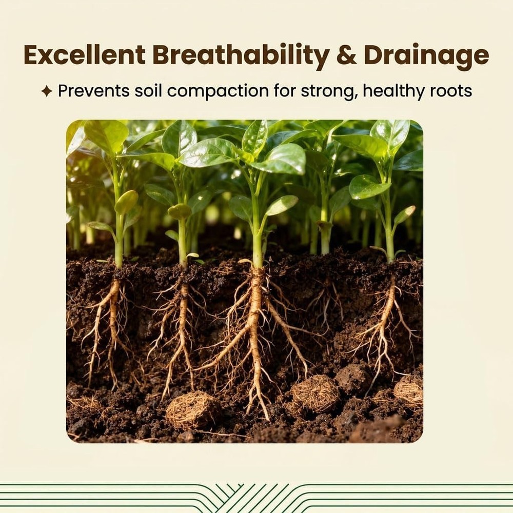 Coco Coir Brick 1Pc Compressed Coconut Fiber Soil Low EC pH Balanced Seed Starte