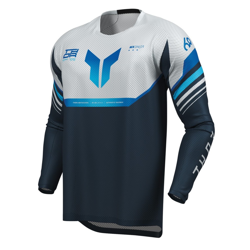 Thor Launchmode Vented Raptor Jersey - Midnight/Grey