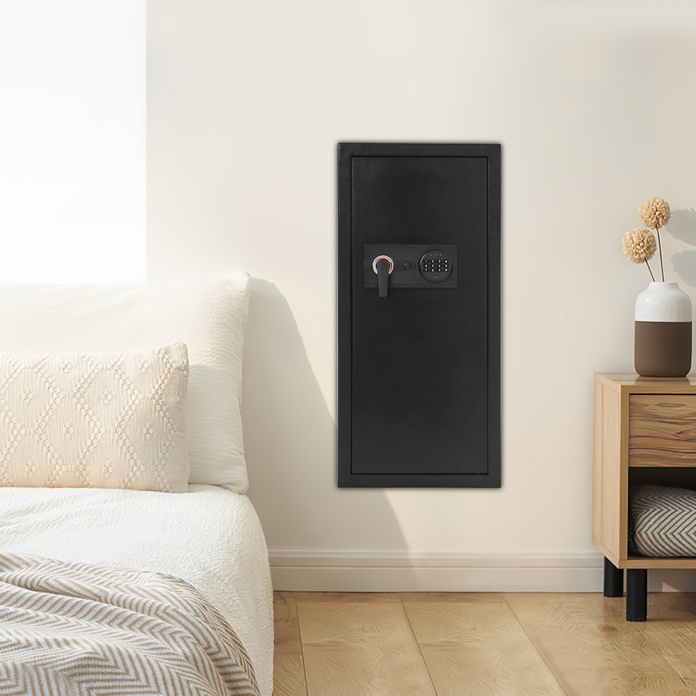 Rectangular Wall-mounted Safe Hidden Modern Embedded Wall Password Safe Case