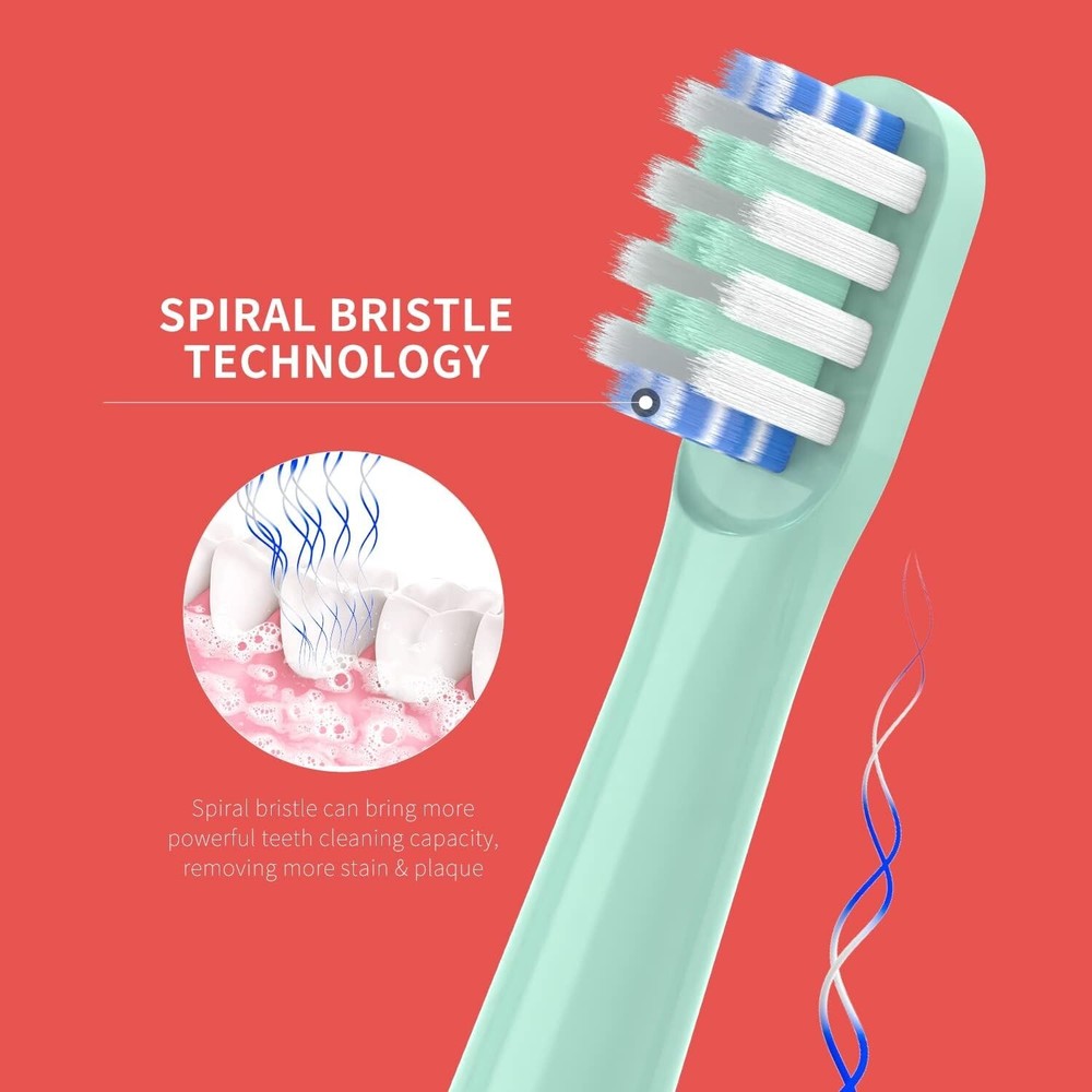 Replacement Toothbrush Heads-Compatible with Colgate Hum Connected Smart Batt.