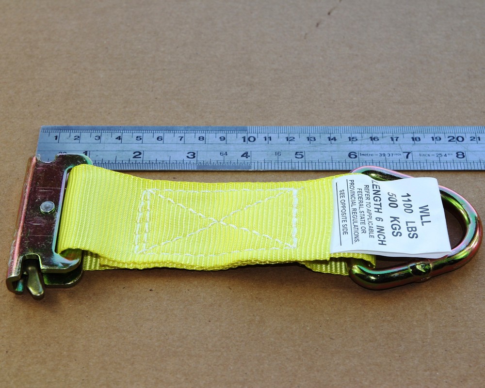 10x E Track Fitting Cargo Trailer Tie Down D Ring Strap Enclosed Van Truck Web