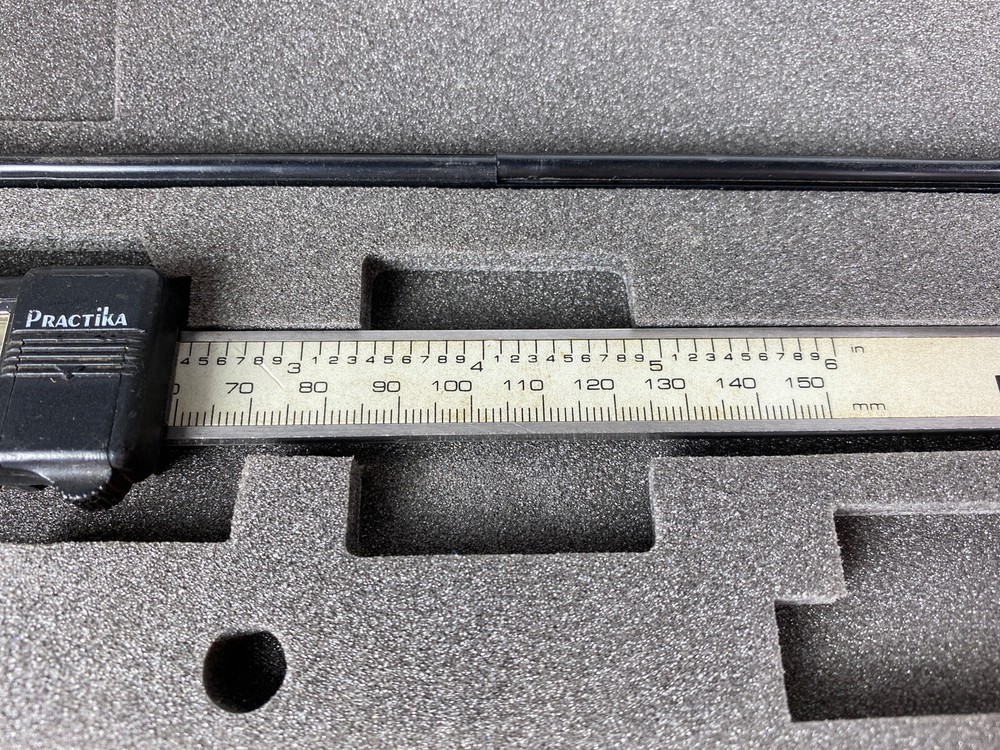 Practika Digital Micrometer Caliper 6” Model PDC-150 Used With Case