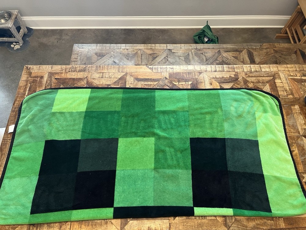 minecraft throw blanket 48” X48”