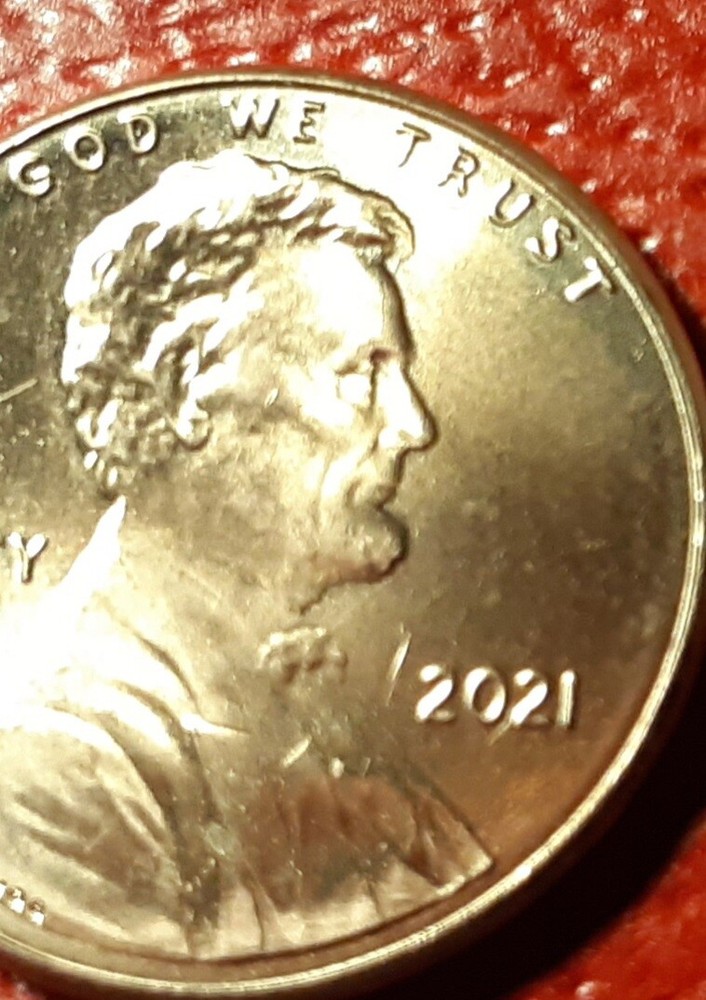 2021 P MULTIPLE DIE CRACKS SHIELD CENT MINT