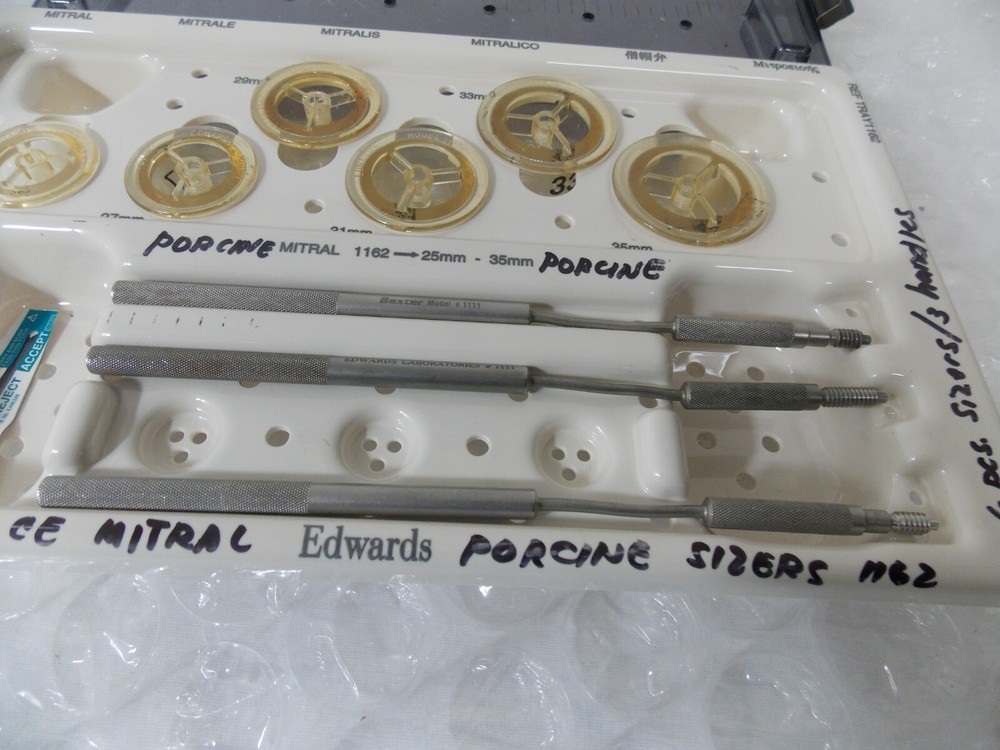 Edwards Life Sciences Aortic Sizers tray ref 1162 (61)