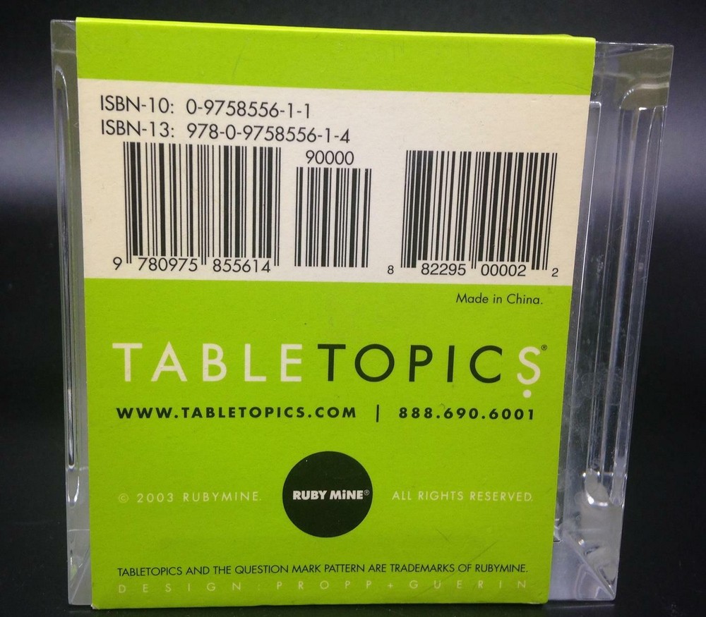 TableTopics Family Game New