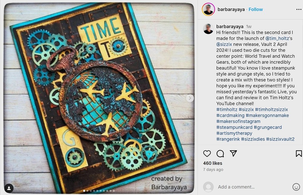 Sizzix Thinlits 29pc Vault Watch Gears #666603 Retail $20.99 by Tim Holtz