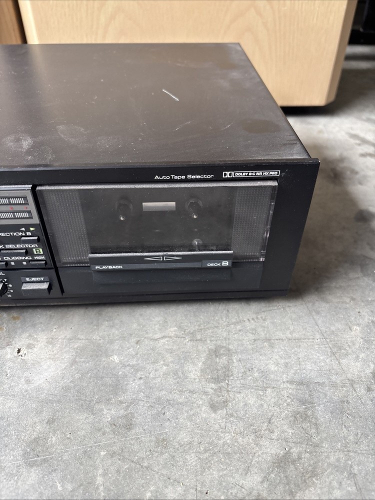 YAMAHA K-45 Stereo Double Cassette Deck Tested Working