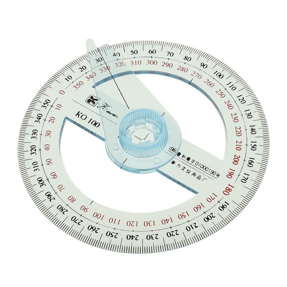 360 Degree Angle Measure 10cm Diameter Protractor