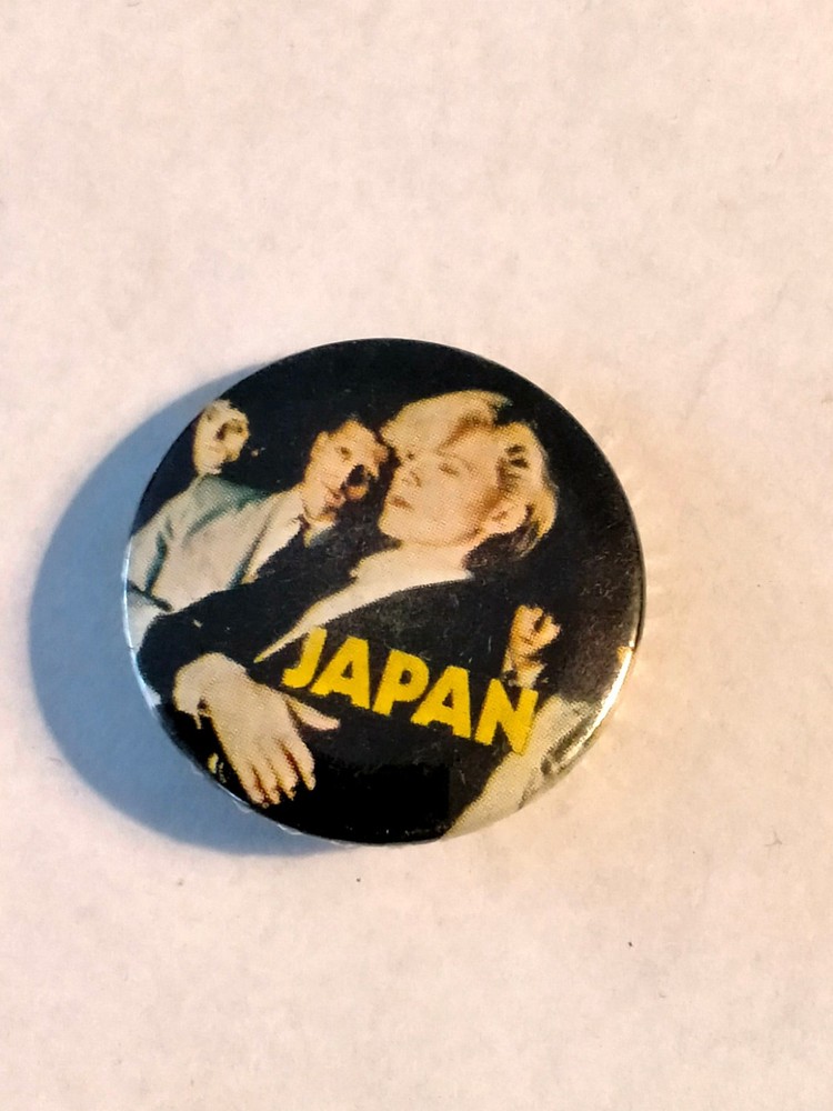 David Sylvian Japan pop group vintage SMALL BUTTON