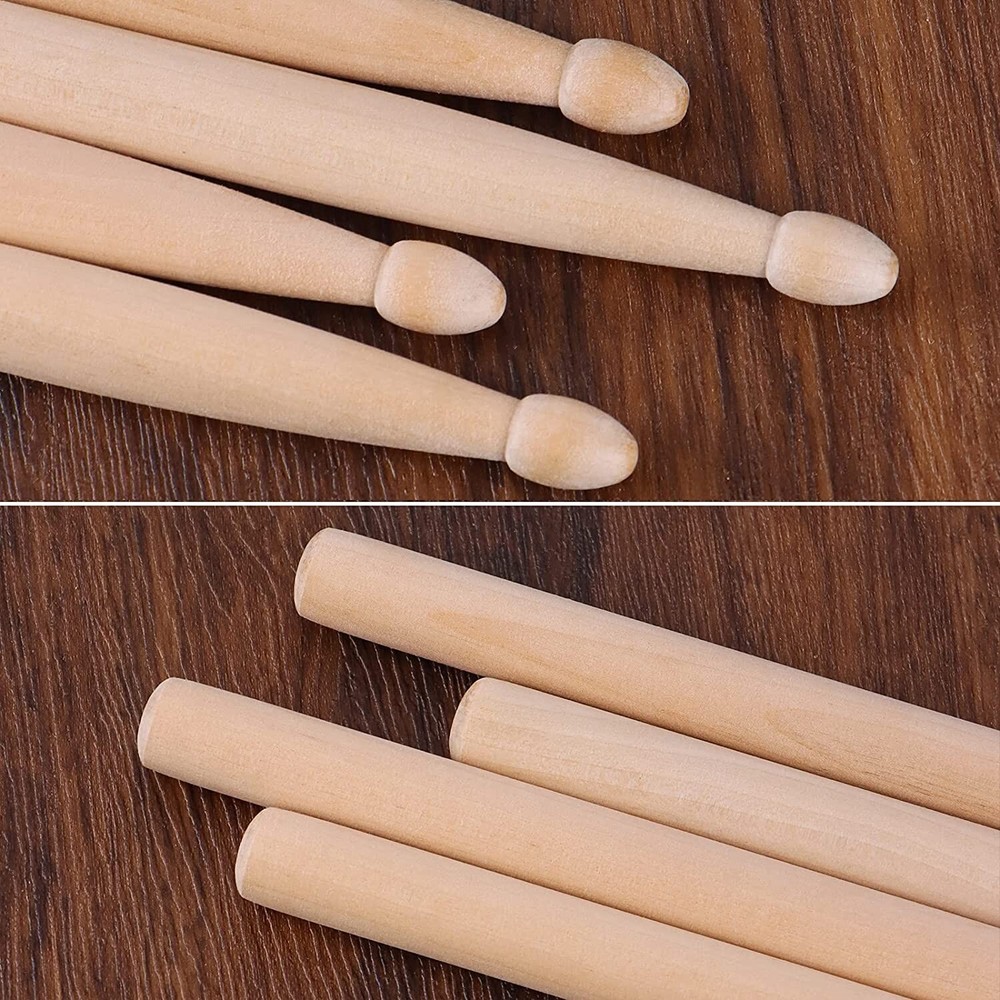 12 Pairs DRUMSTICKS 7A Light Thin Quiet Jazz 24 Drum Sticks Maple NYLON TIP