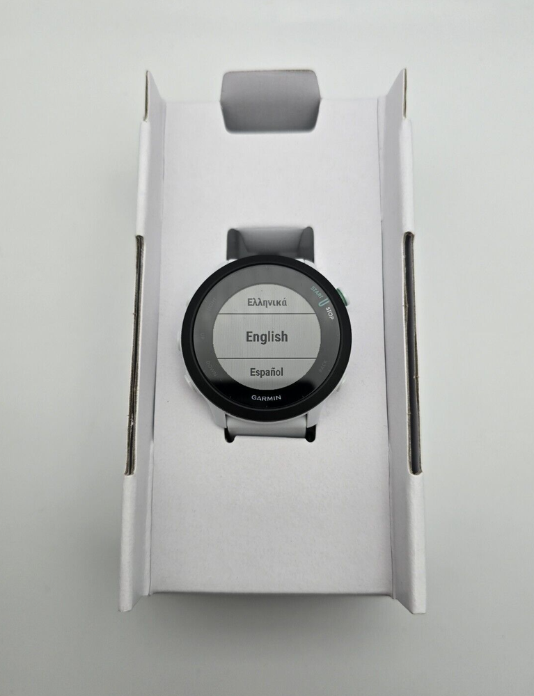 Garmin Forerunner 55 White GPS Running Smartwatch - Open Box