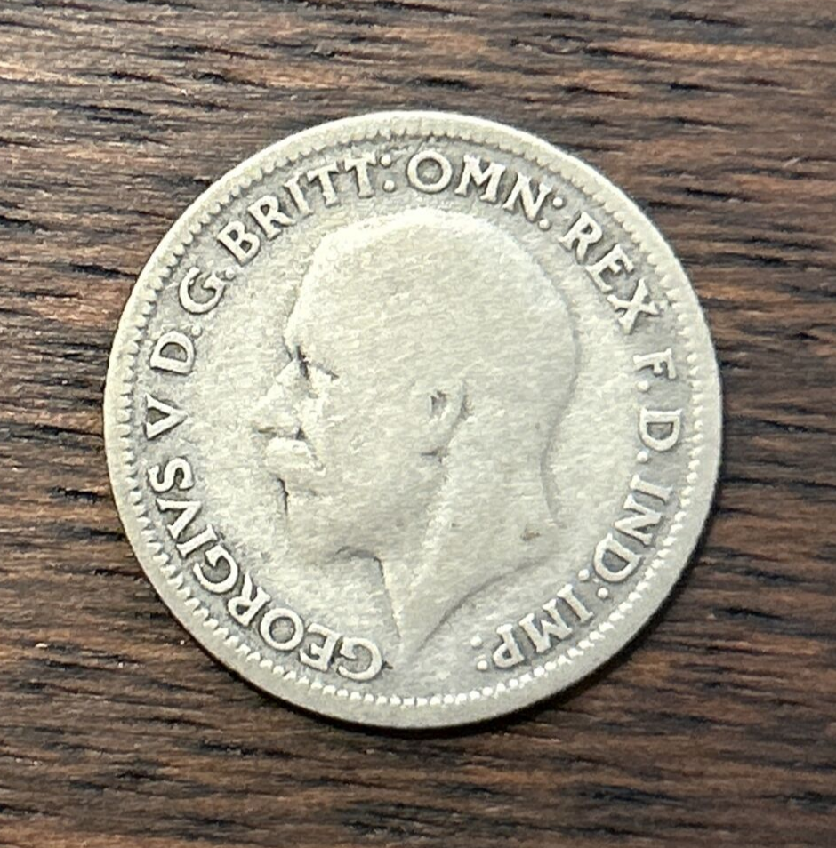 1930 Great Britain 6 Pence Silver Coin