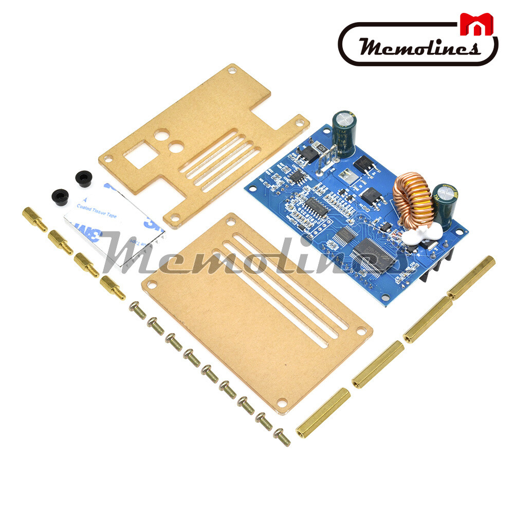 DC-DC 5A Boost Voltage Constant Current Power Supply Module LCD Display w Case