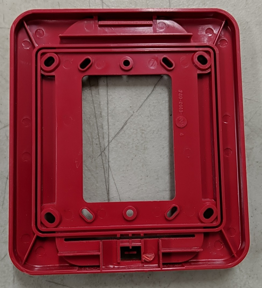 System Sensor S2475 SpectrAlert Trim Plate Bracket Red