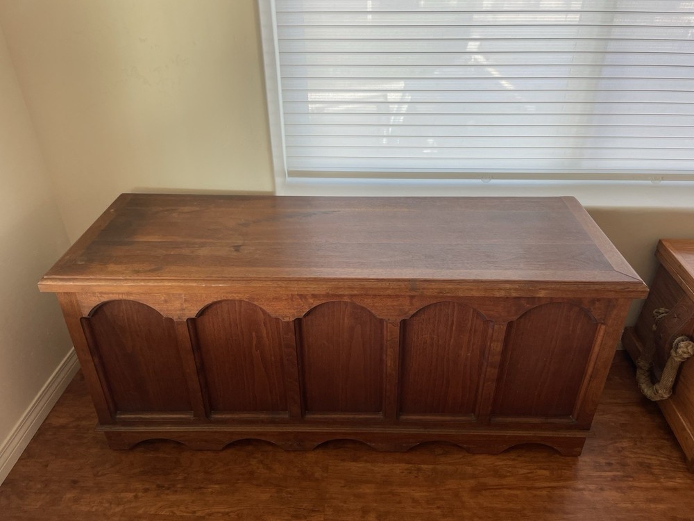 Antique Handcrafted Hope Chest, Walnut and Cedar Lined