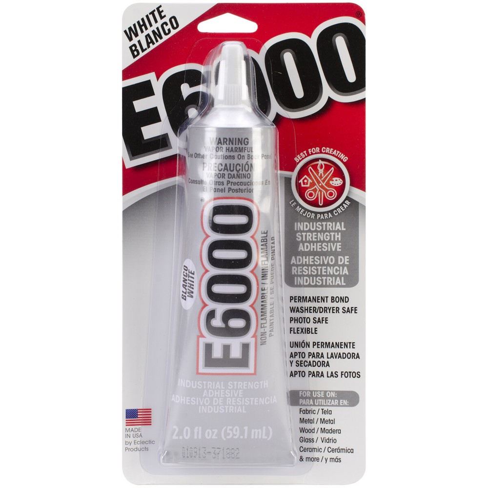 E6000 Multipurpose Adhesive-2oz White - 3 Pack