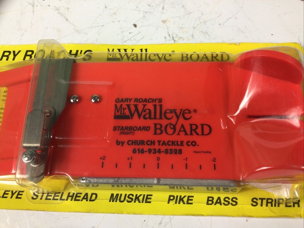 Churches Tackle Gary Roach's MR Walleye Boards Right Side, Unopened
