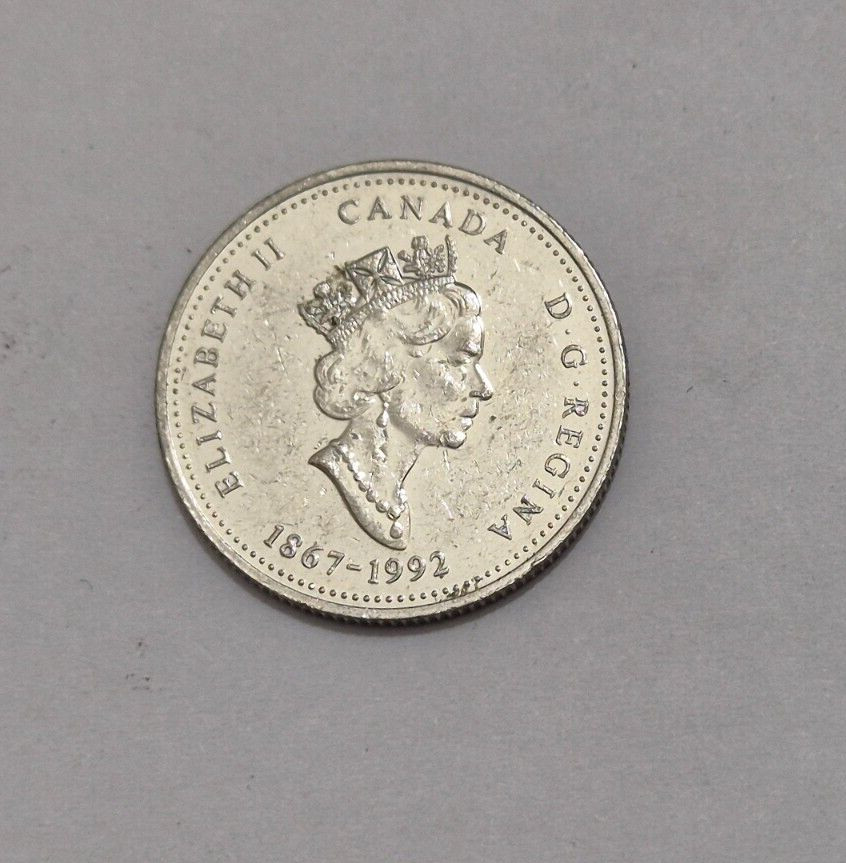 1992 CANADA 25 cent YUKON Territory