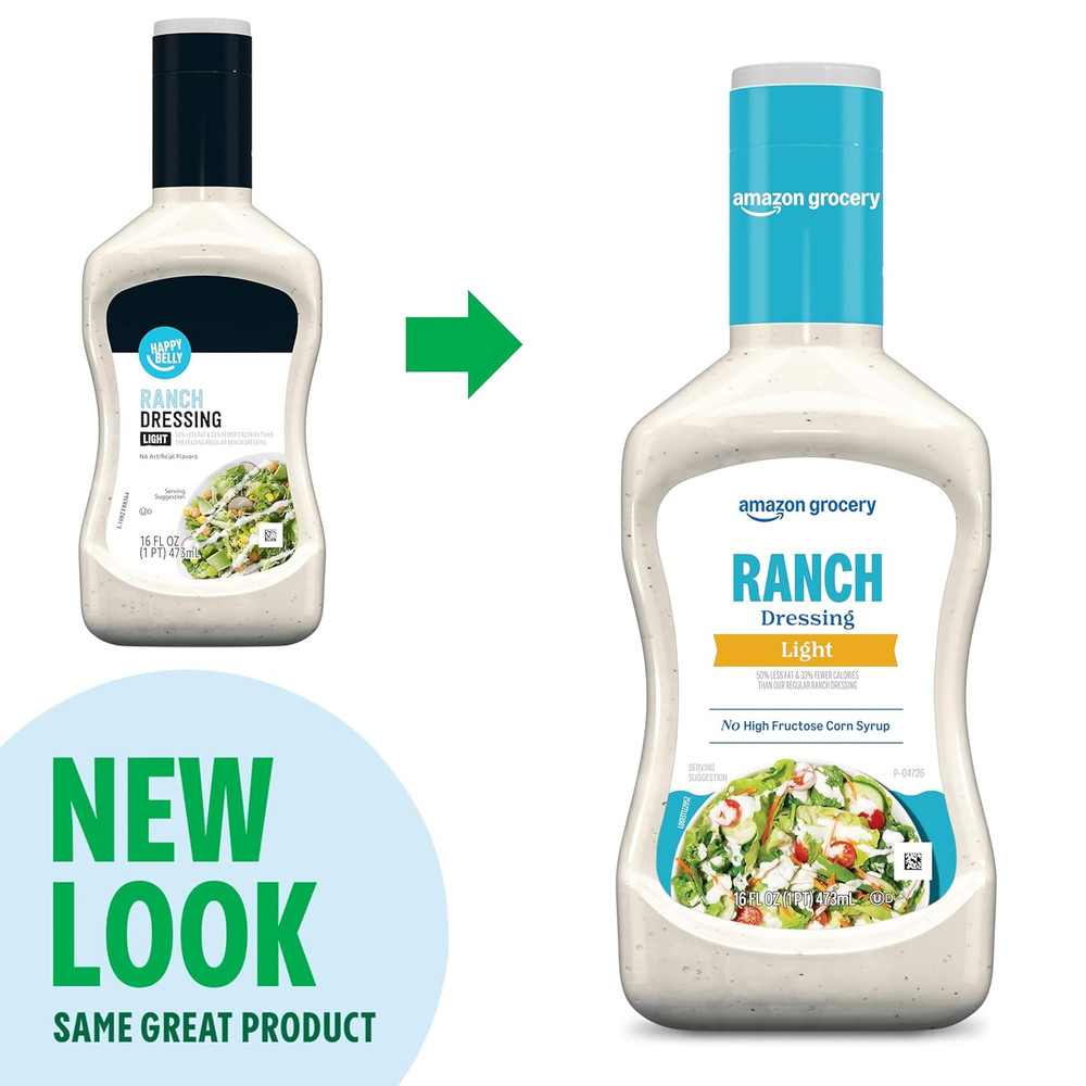 , Light Ranch Dressing, 16 Fl Oz