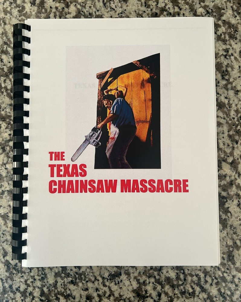 Texas Chainsaw Massacre Horror Movie Script Reprint Full Screenplay Script