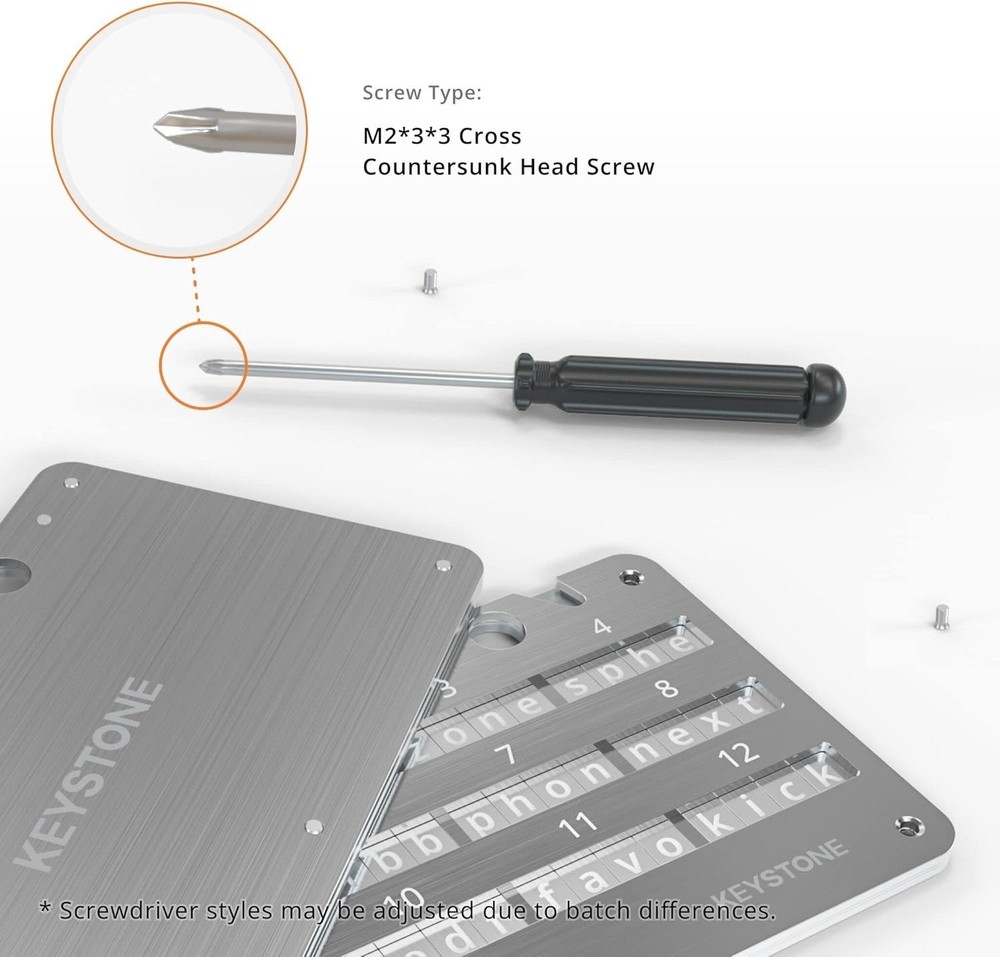 Compact Cold Storage Solution for Cryptocurrency - Fireproof Seed Phrase Tablet