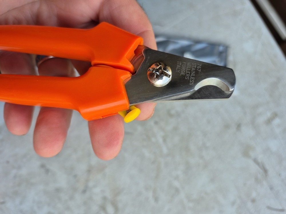 Millers Forge Large Dog Nail Clipper, (767C) Orange Handle