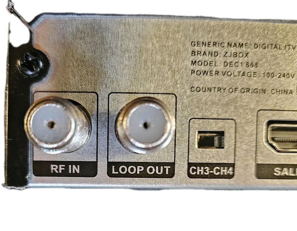 Z JBox Converter Box Digital (TV) Decoder Box Open Box