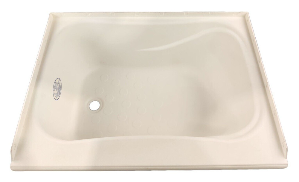 RV Bath Tub 32" x 24" White Left Drain Trailer Camper Wash Bath Room Shower