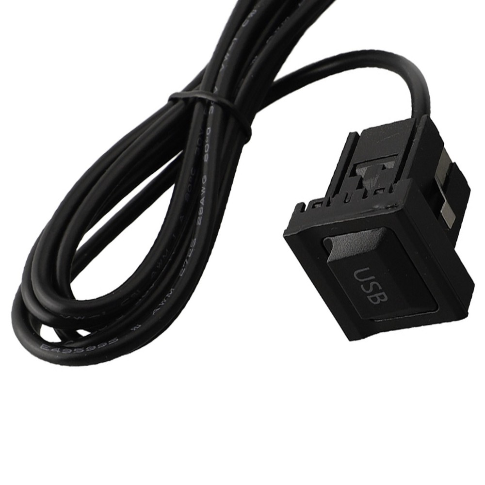 Dual USB Flush Mount Car Dash AUX and USB Port Panel for Easy Installation